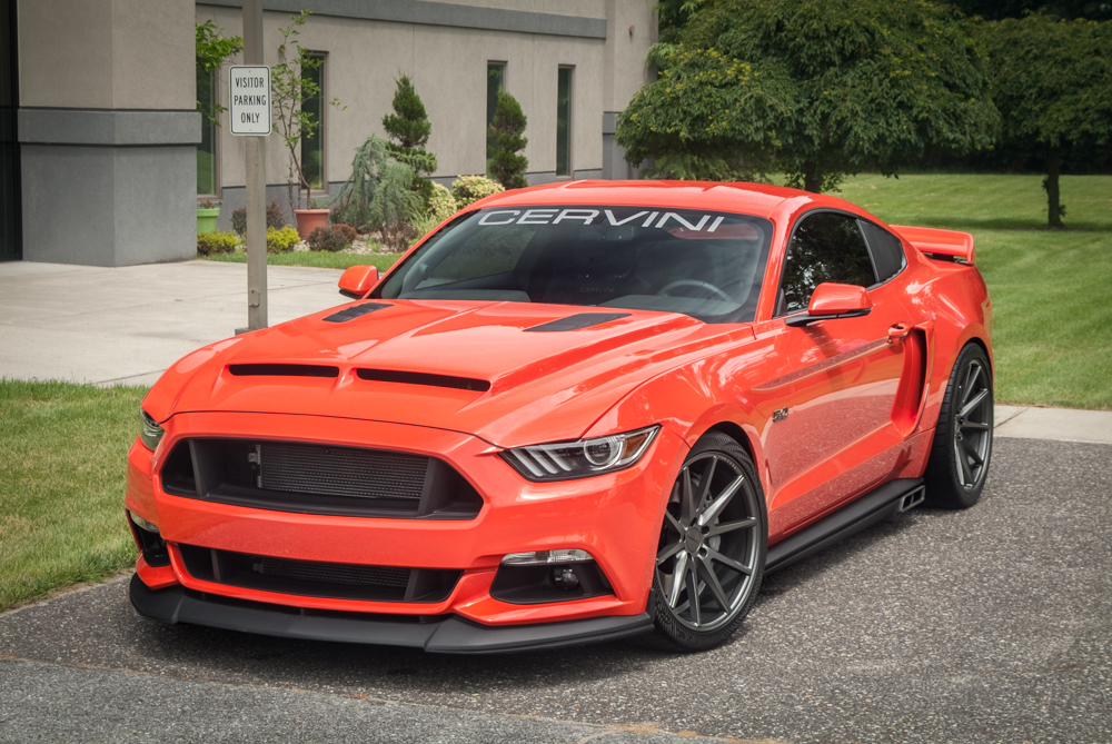 Cervinis Fiberglass Ram Air Hood 2015-17 Ford Mustang